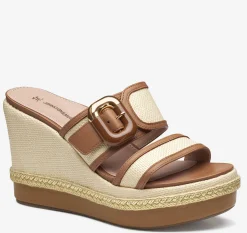 Addison Buckle-Strap Wedge