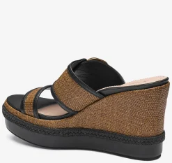 Addison Buckle-Strap Wedge