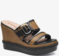Addison Buckle-Strap Wedge