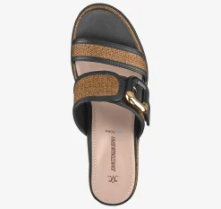 Addison Buckle-Strap Wedge