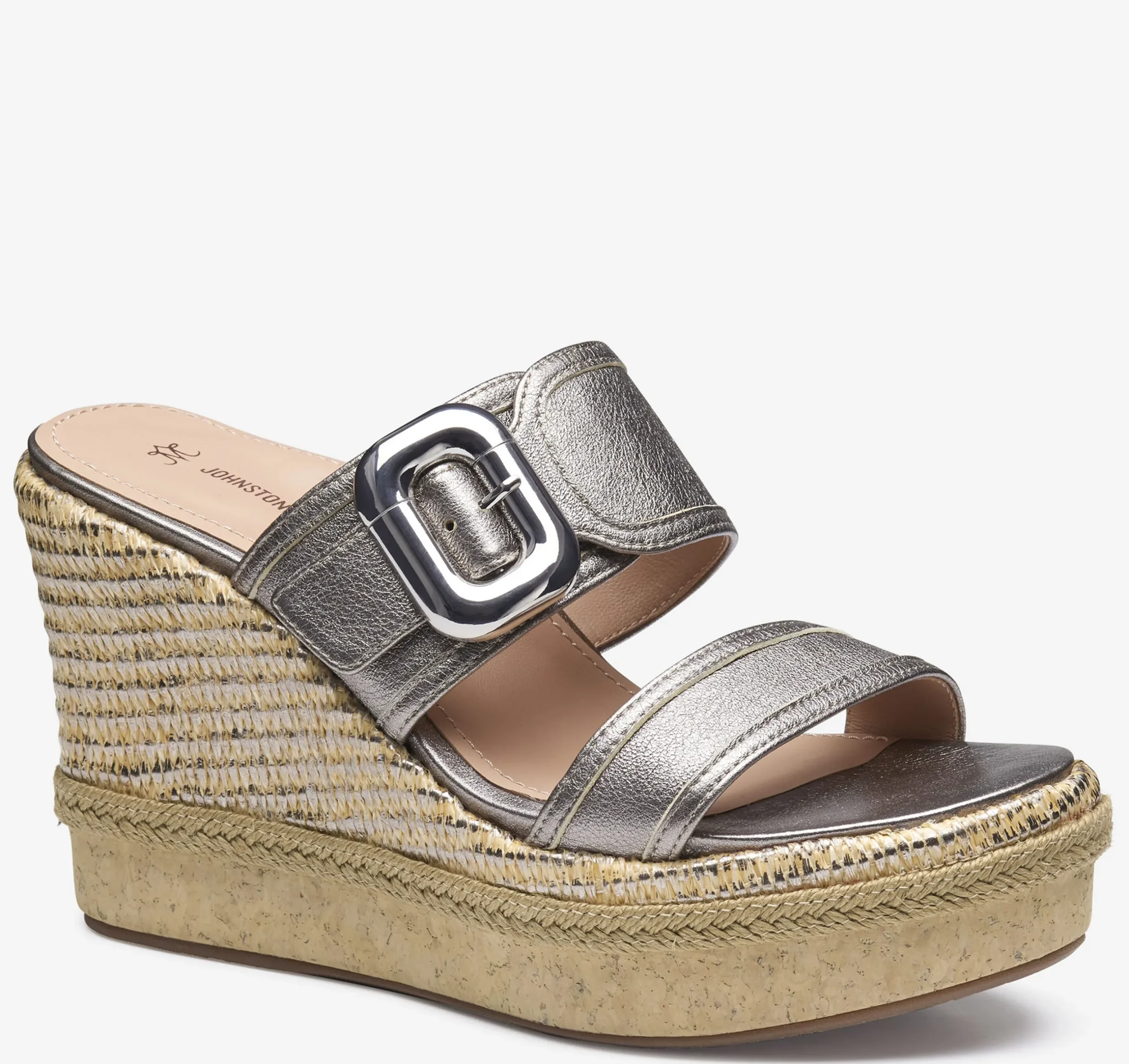 Addison Buckle-Strap Wedge