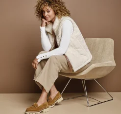 Cable Faux-Fur Vest
