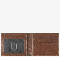 Double Contrast Stitch Billfold Wallet