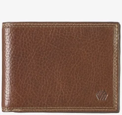 Double Contrast Stitch Billfold Wallet