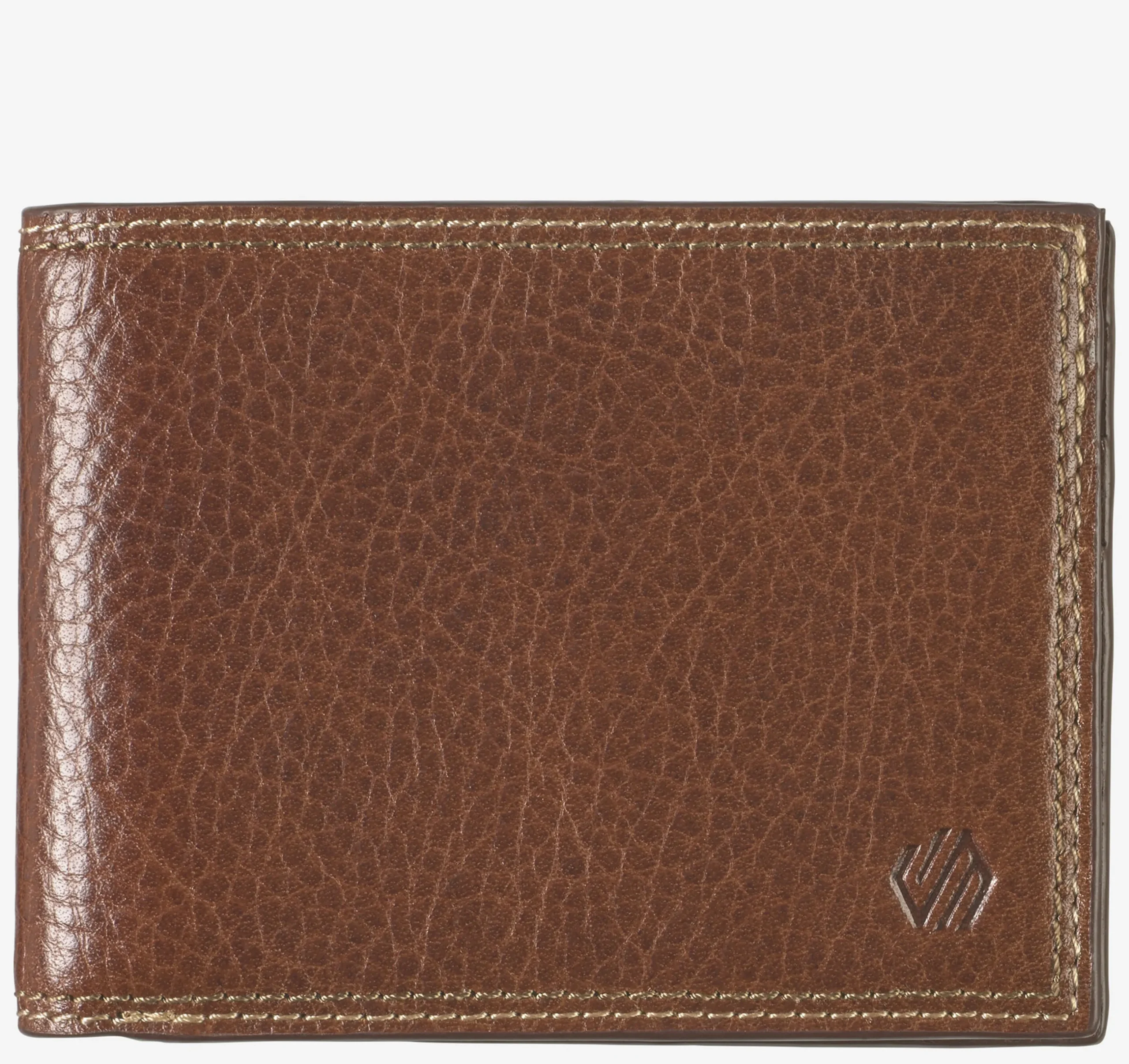 Double Contrast Stitch Billfold Wallet