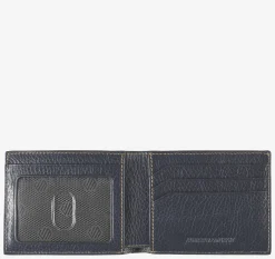 Double Contrast Stitch Billfold Wallet
