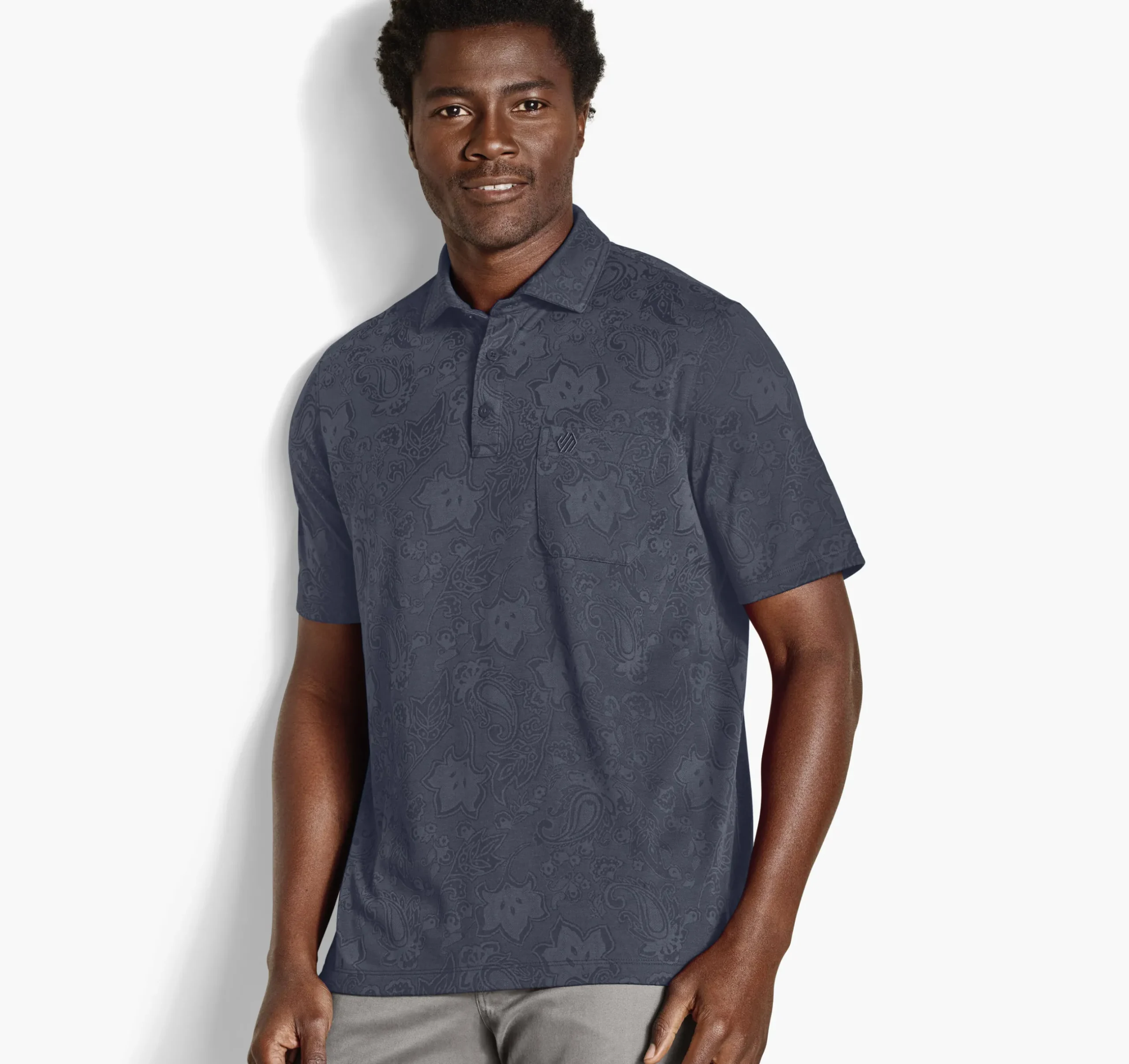 Evans Jacquard Polo