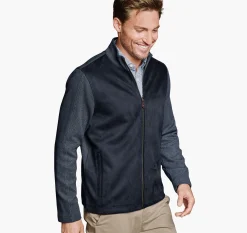 Faux-Suede Full-Zip