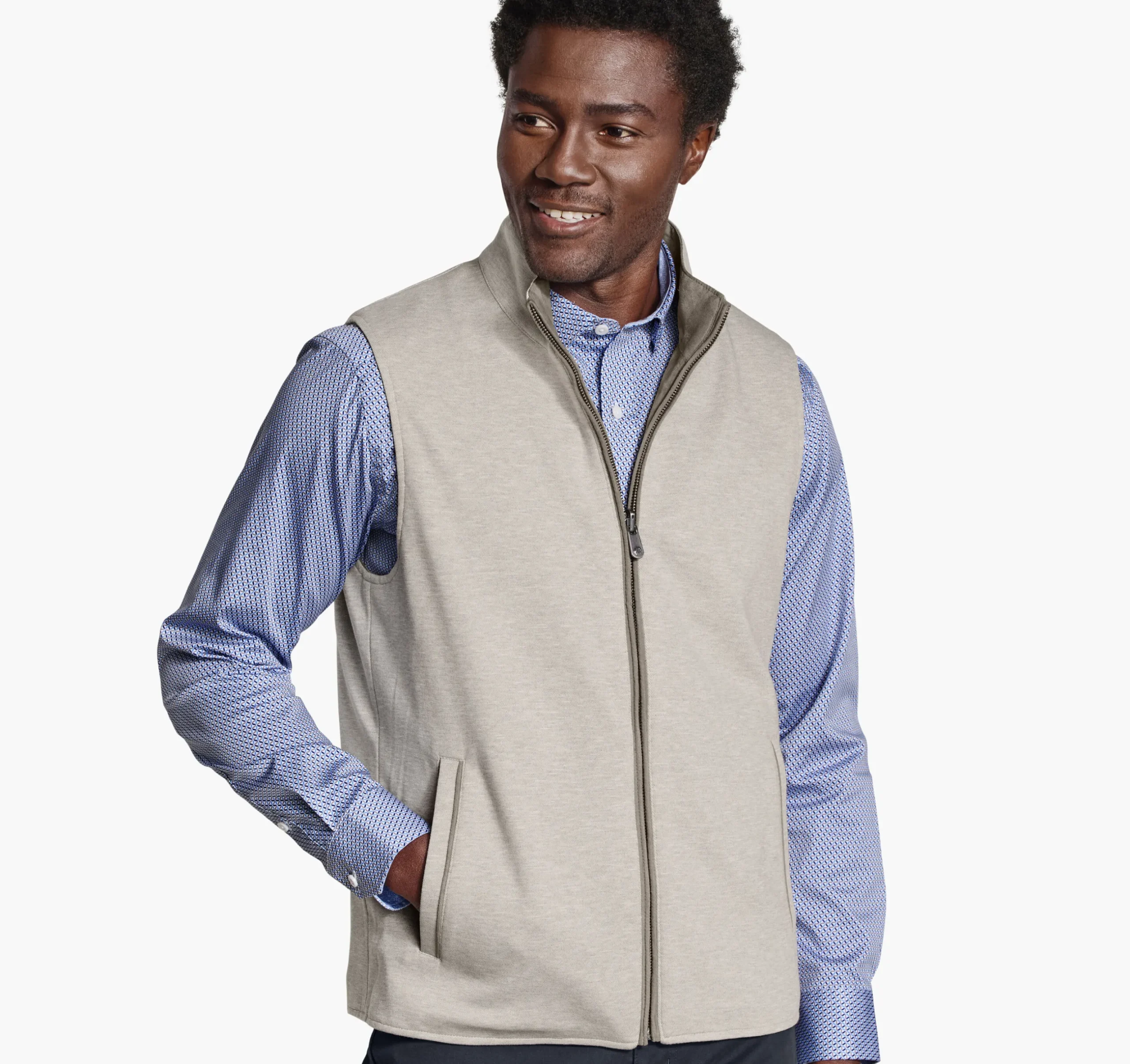 Faux-Suede Reversible Vest