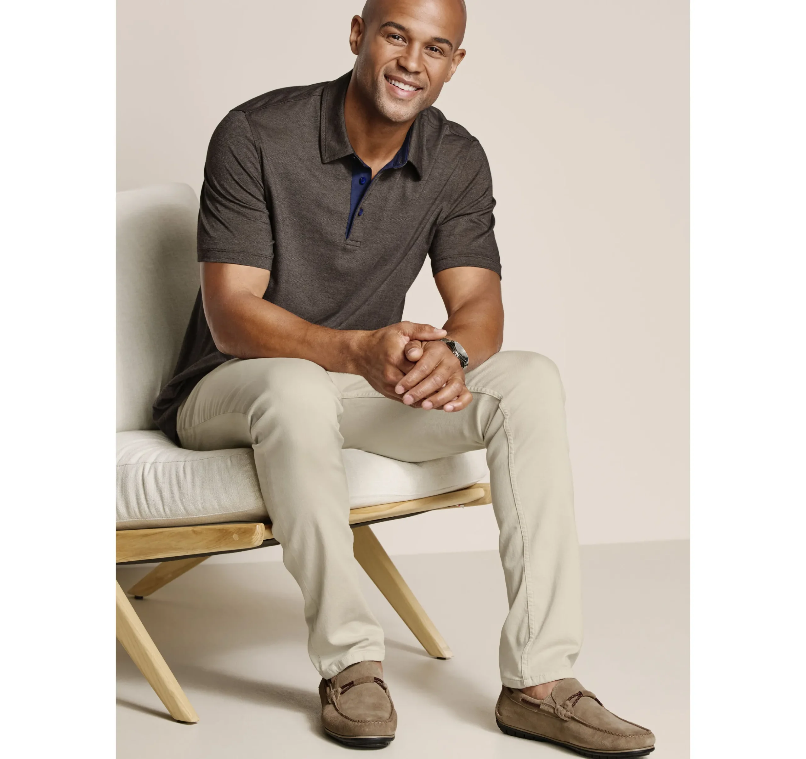 Fine-Stripe Polo