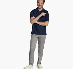 Finn Ribbed Zip Polo