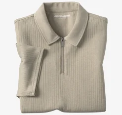 Finn Ribbed Zip Polo