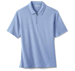 Finn Ribbed Zip Polo