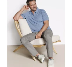 Finn Ribbed Zip Polo