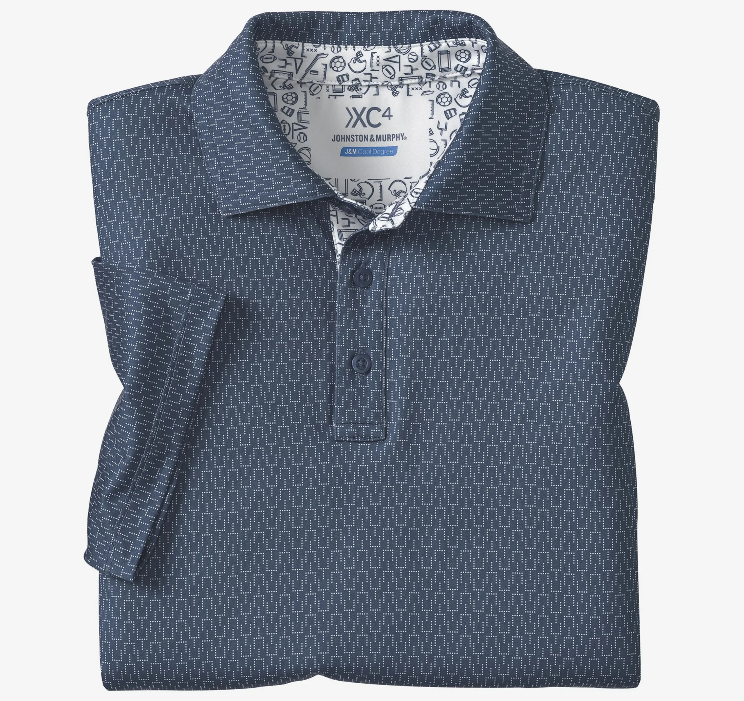 Game Day XC4® Goal Post Print Polo