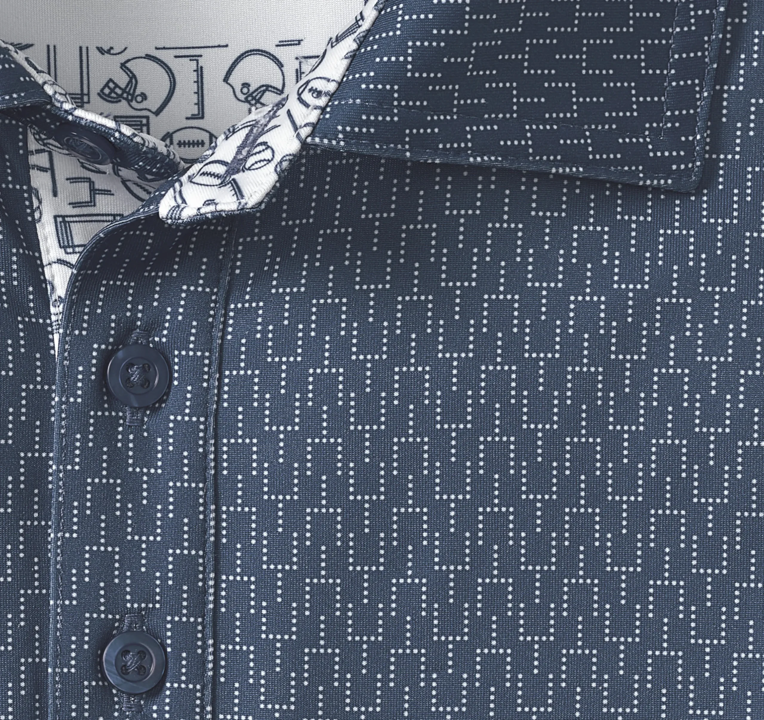 Game Day XC4® Goal Post Print Polo