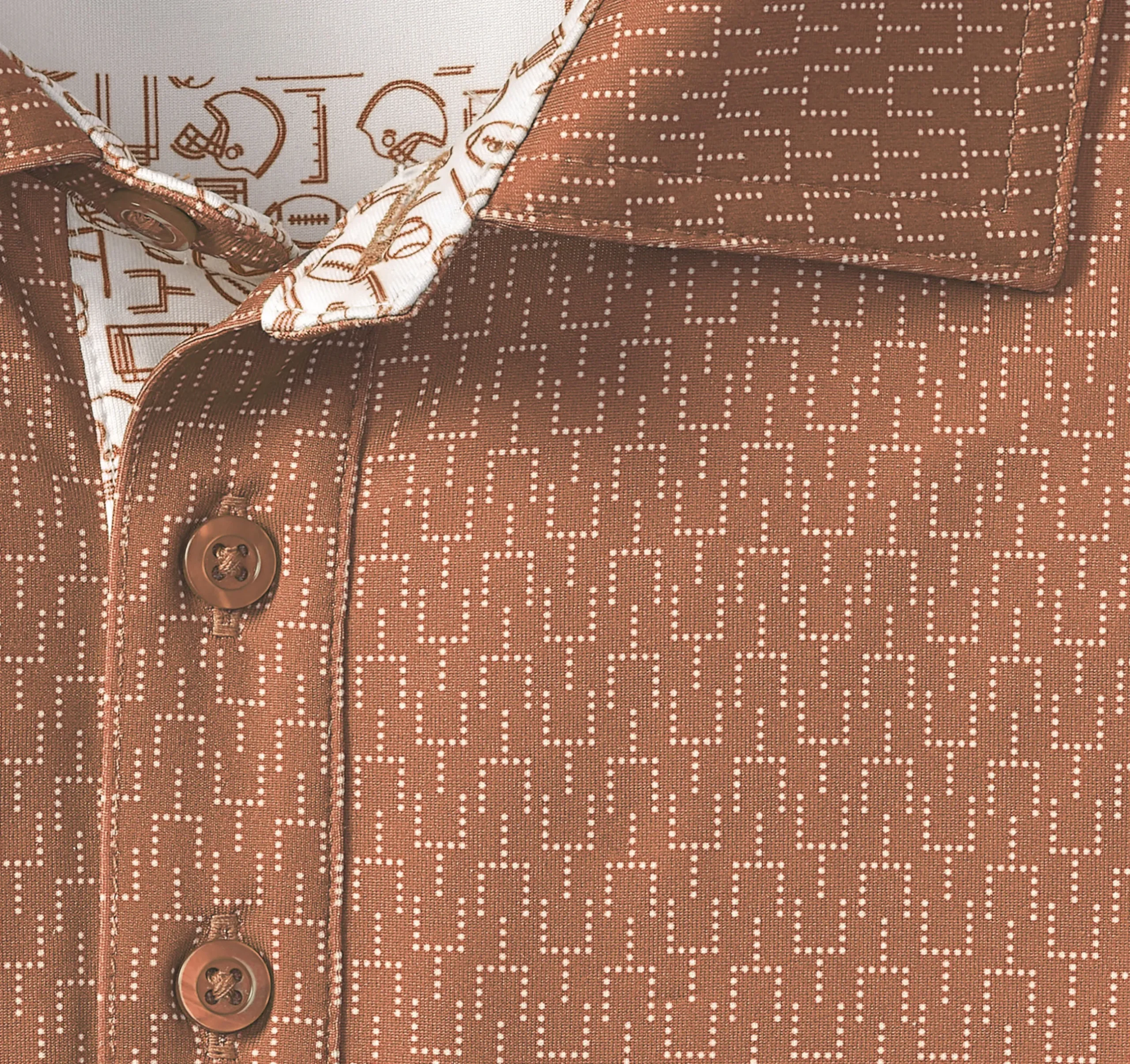 Game Day XC4® Goal Post Print Polo