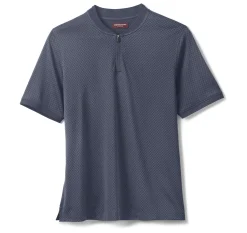 Gavin Zip Jacquard Polo