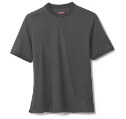 Gavin Zip Jacquard Polo