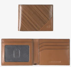 Hudson Diagonal-Etched Billfold Wallet