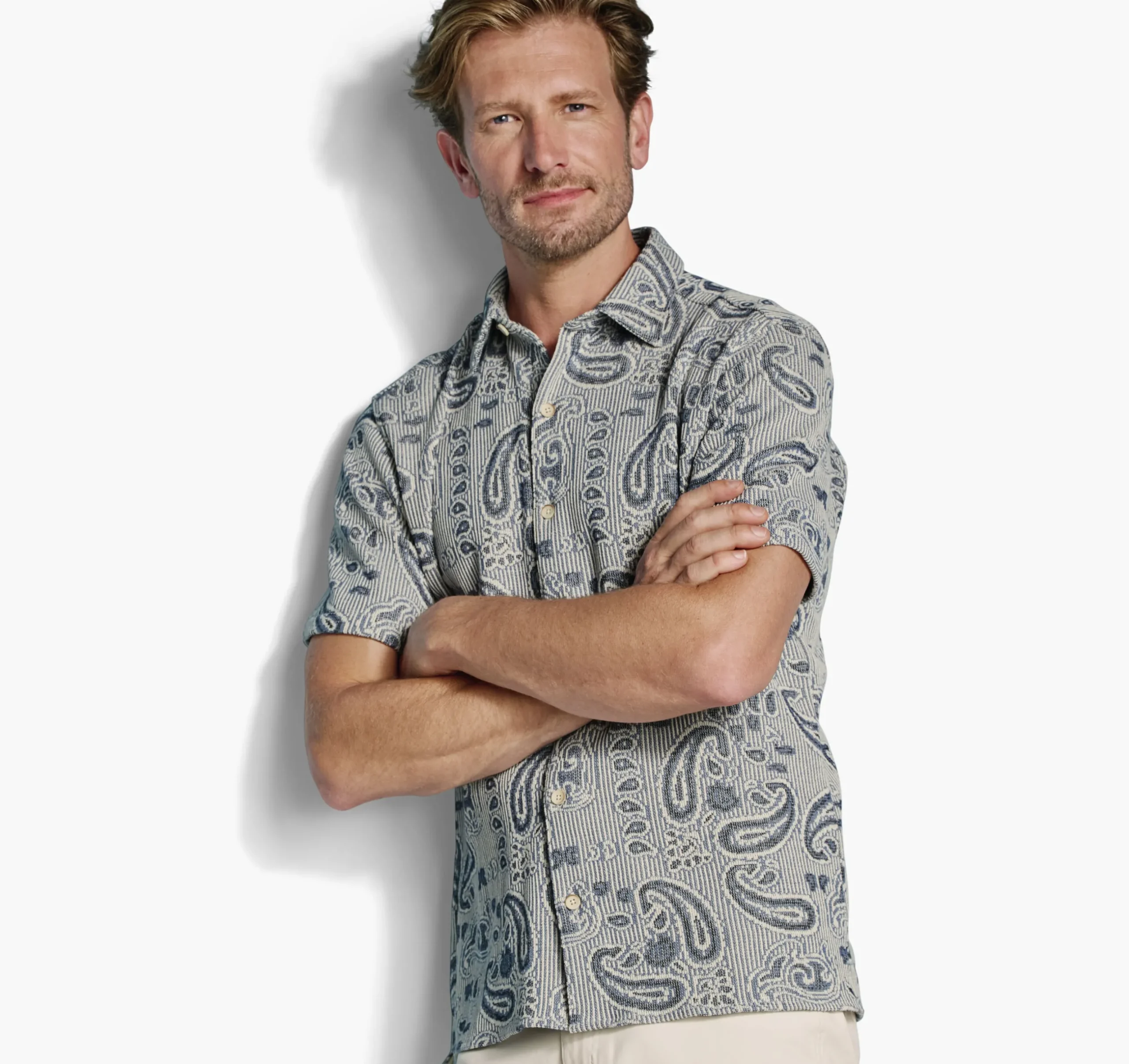 Linden Textured Short-Sleeve Shirt