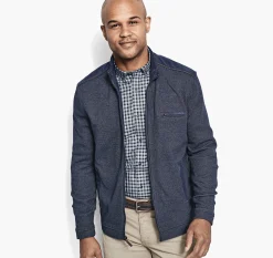 Melange Knit Full-Zip