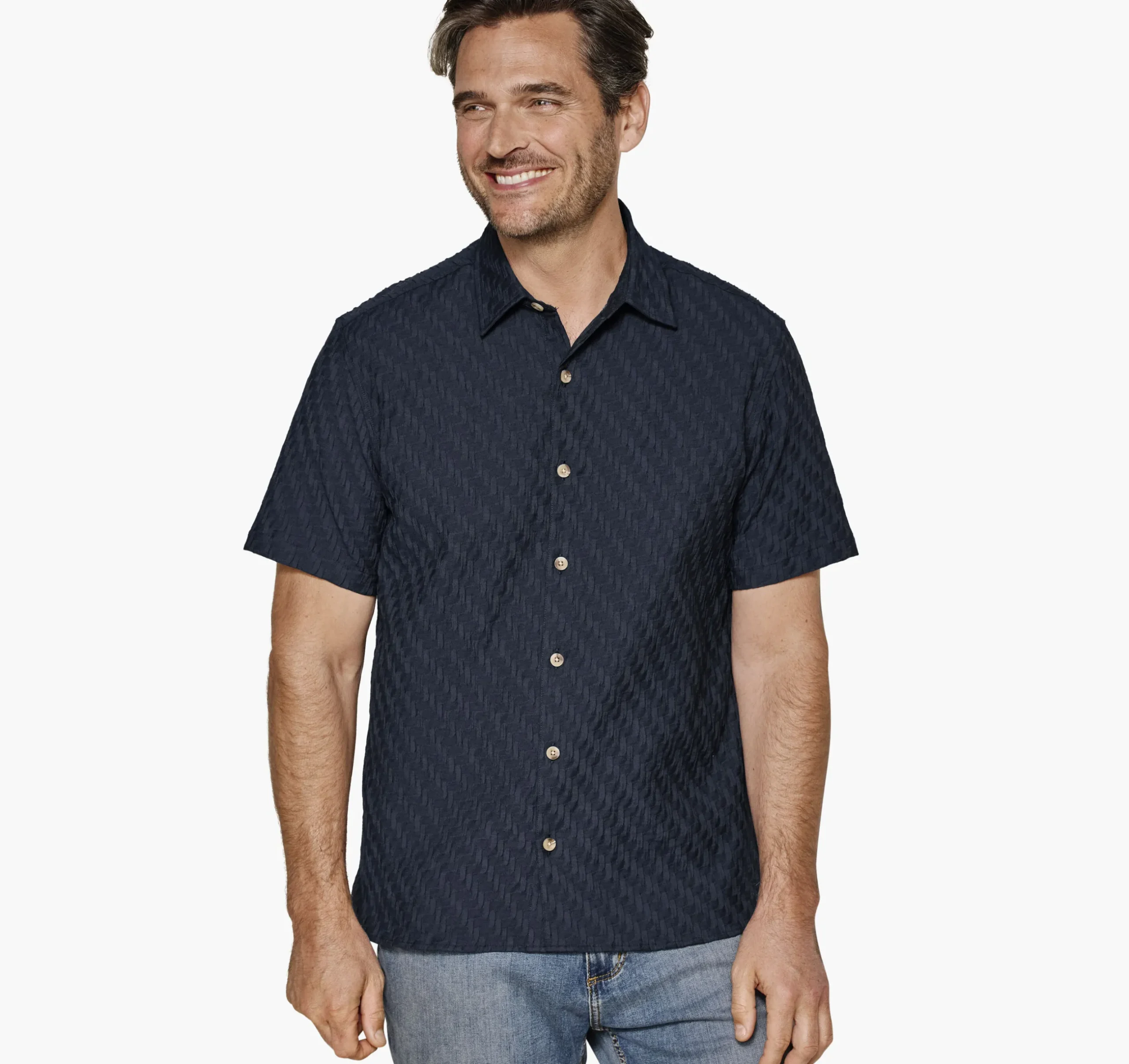 Monterey Textured Short-Sleeve Shirt