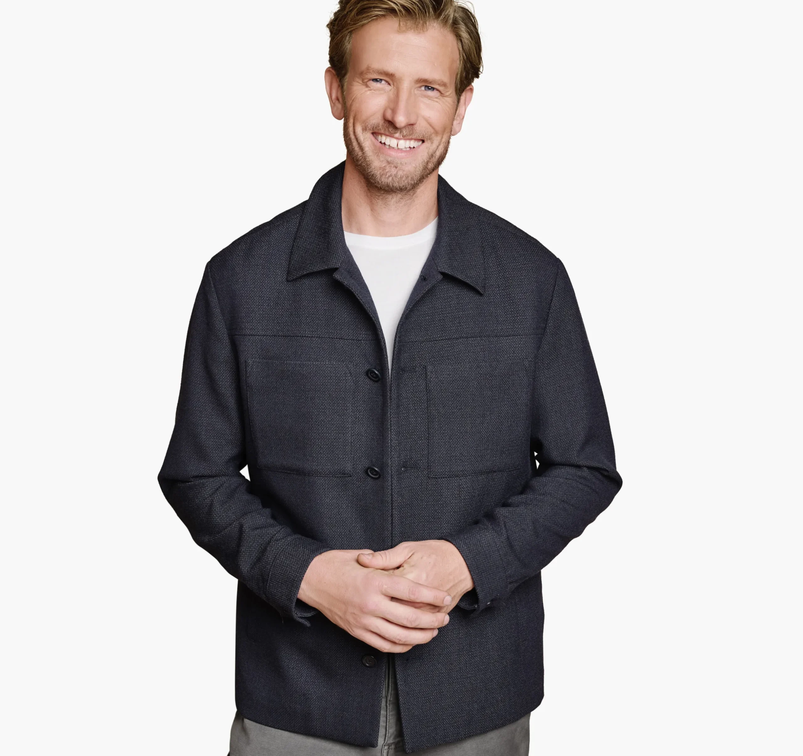 Patterned Shirt Jacket