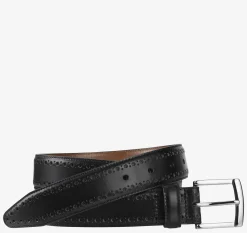 Perfed-Edge Leather Belt