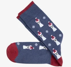 Pima Cotton Holiday-Themed Socks
