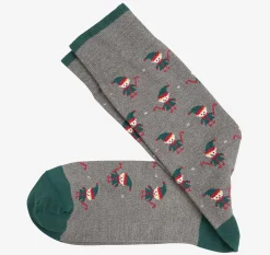 Pima Cotton Holiday-Themed Socks