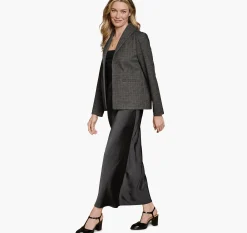 Shawl-Collar Knit Blazer