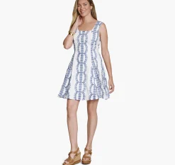 Sleeveless Eyelet Dress