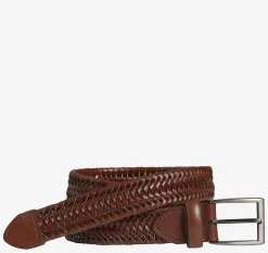 Stretch Leather Braided Belt