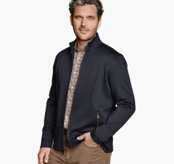 Textured Solid Full Zip