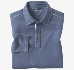 Vintage Slub Long-Sleeve Polo