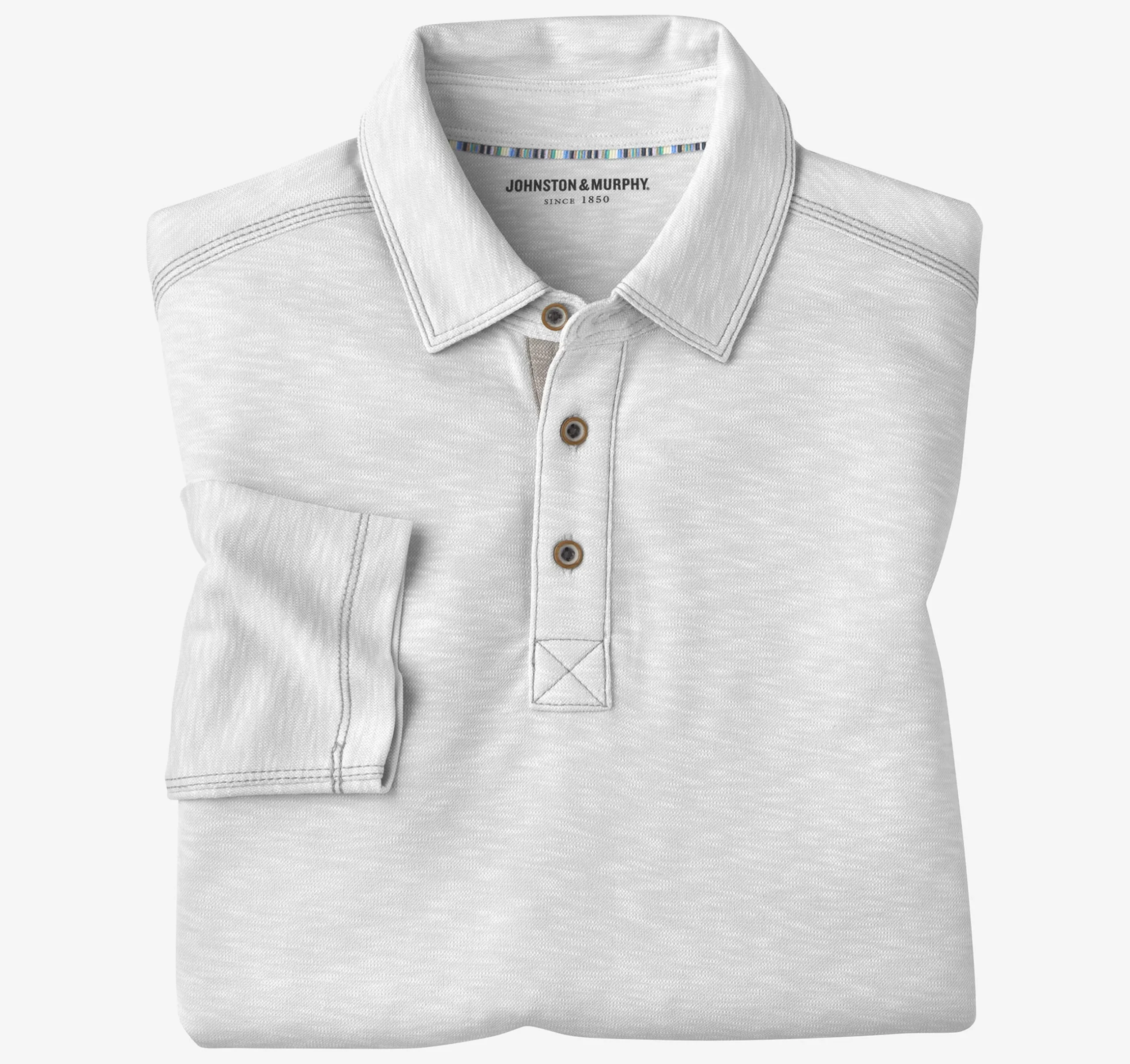 Vintage Slub Long-Sleeve Polo