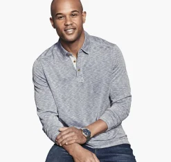 Vintage Slub Long-Sleeve Polo