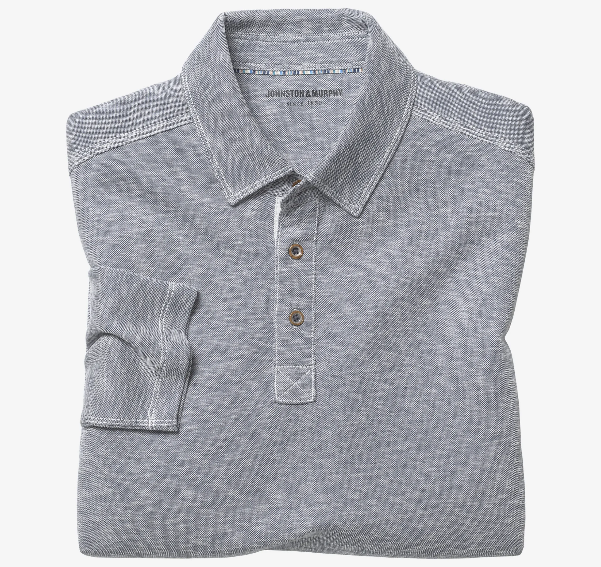 Vintage Slub Long-Sleeve Polo