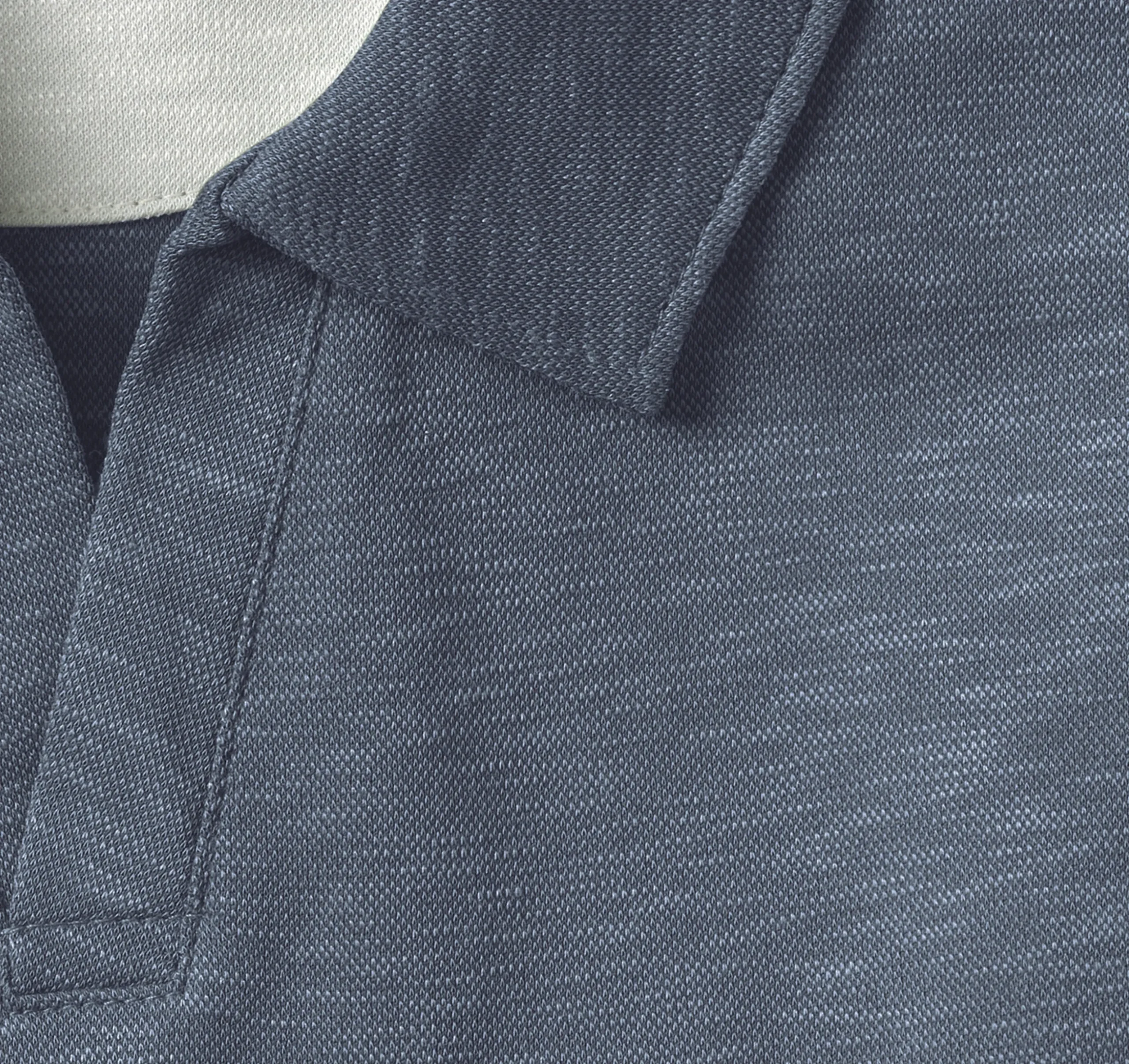 Vintage Slub V-Neck Polo