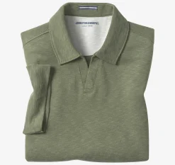 Vintage Slub V-Neck Polo