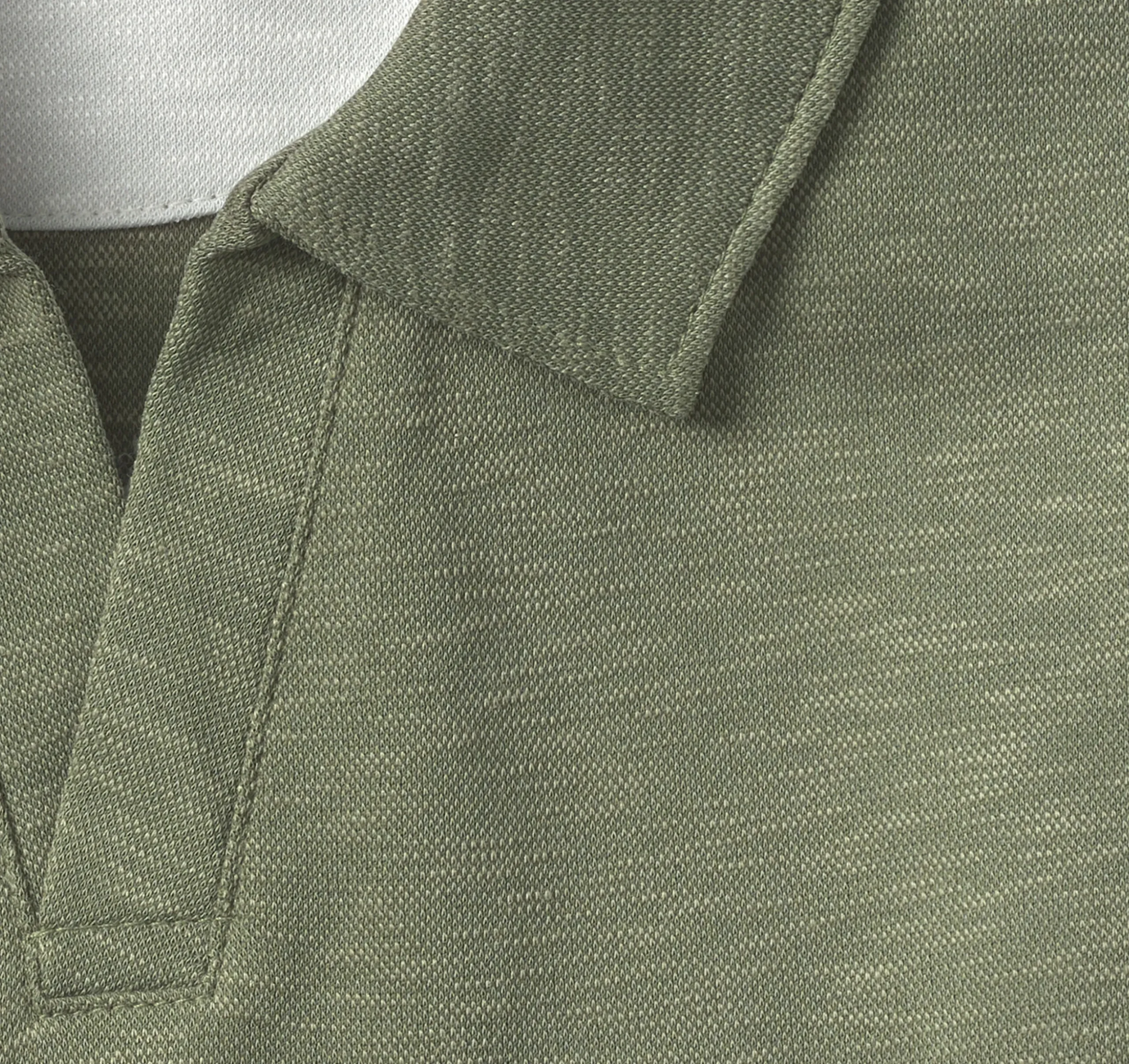 Vintage Slub V-Neck Polo