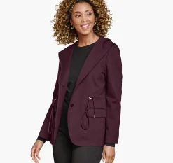 XC Flex® Shawl-Collar Blazer with Hood