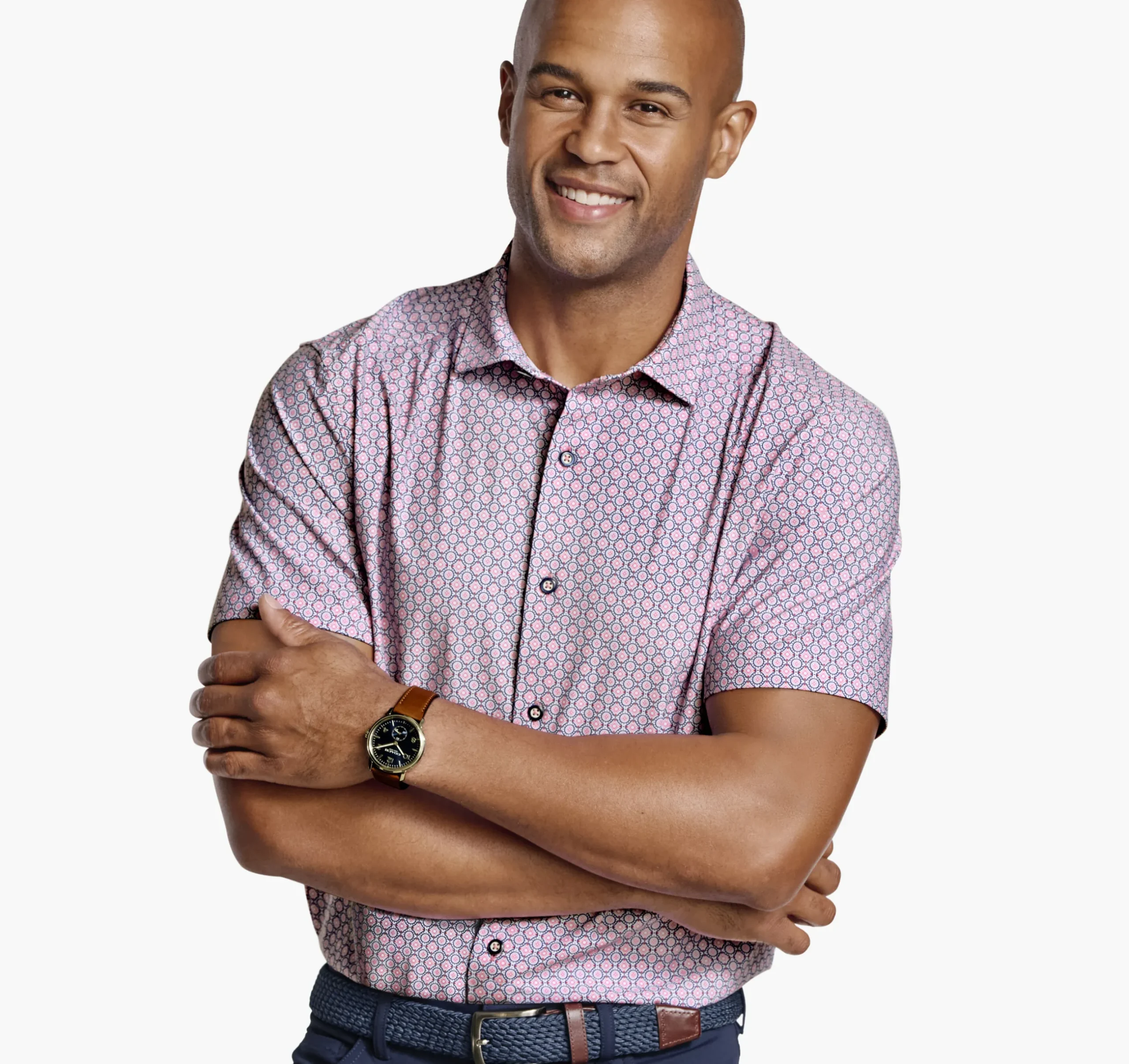 XC+™ Motion Short-Sleeve Print Knit Shirt