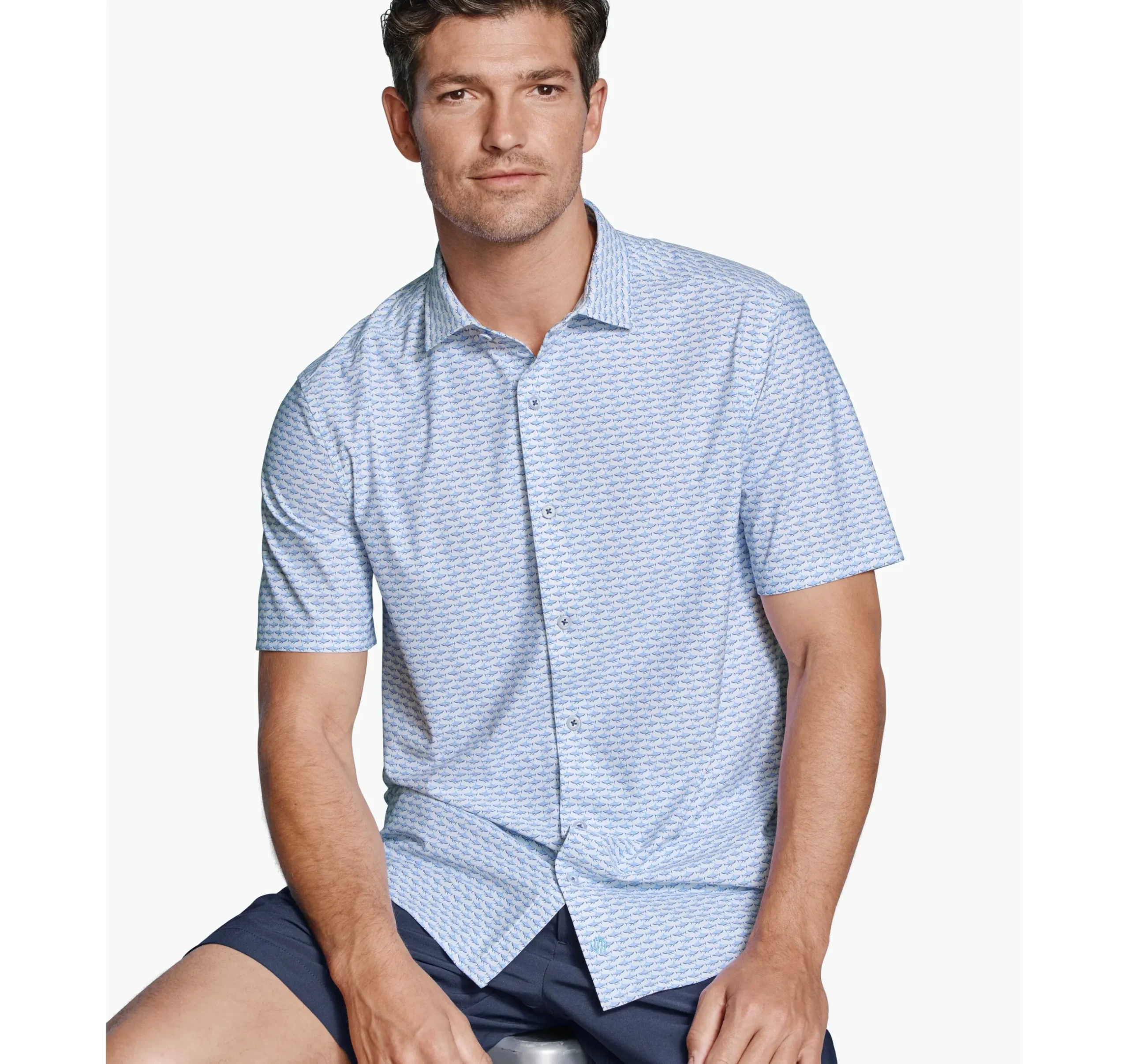 XC+™ Motion Short-Sleeve Print Knit Shirt