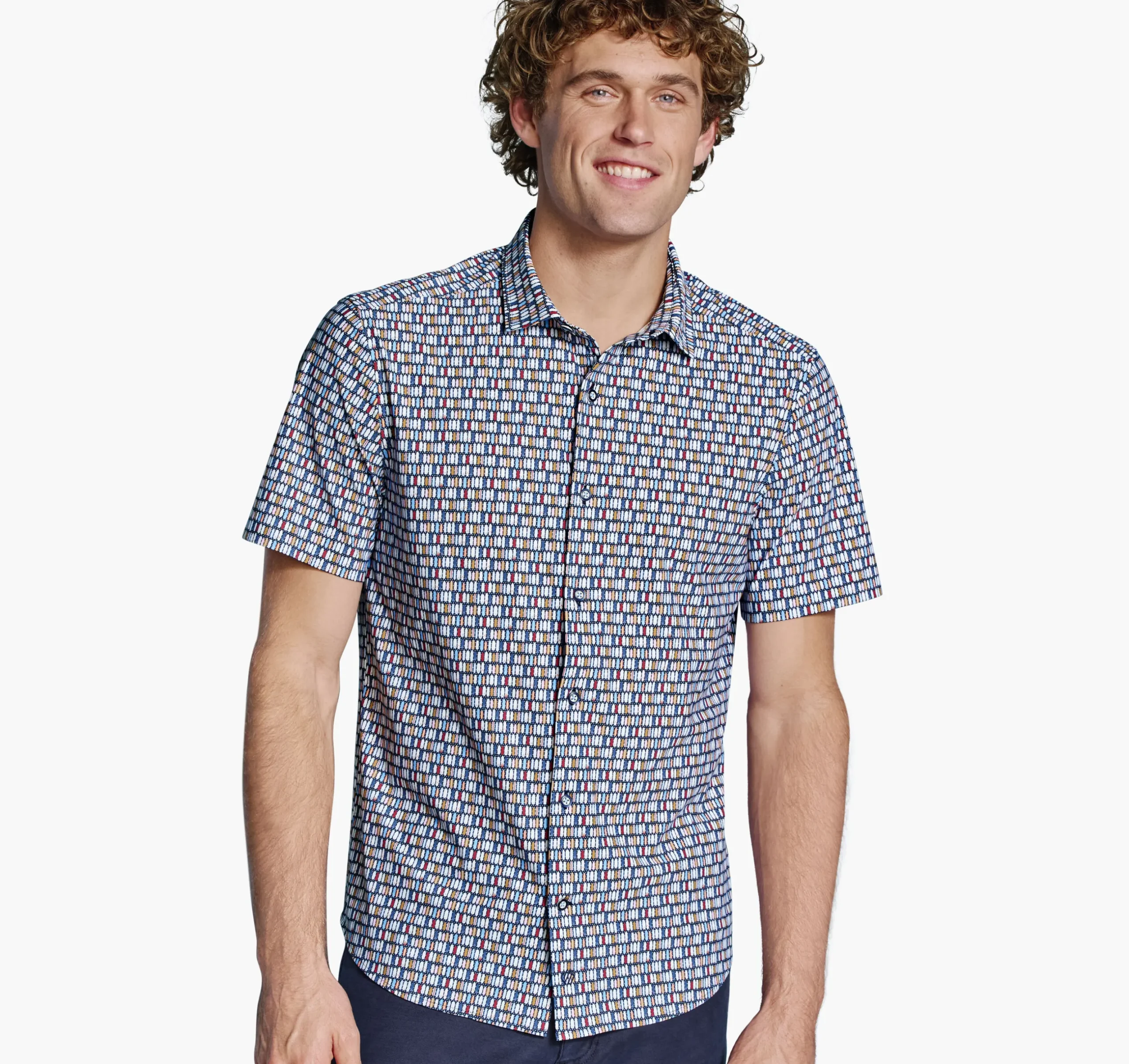 XC+™ Motion Short-Sleeve Print Knit Shirt