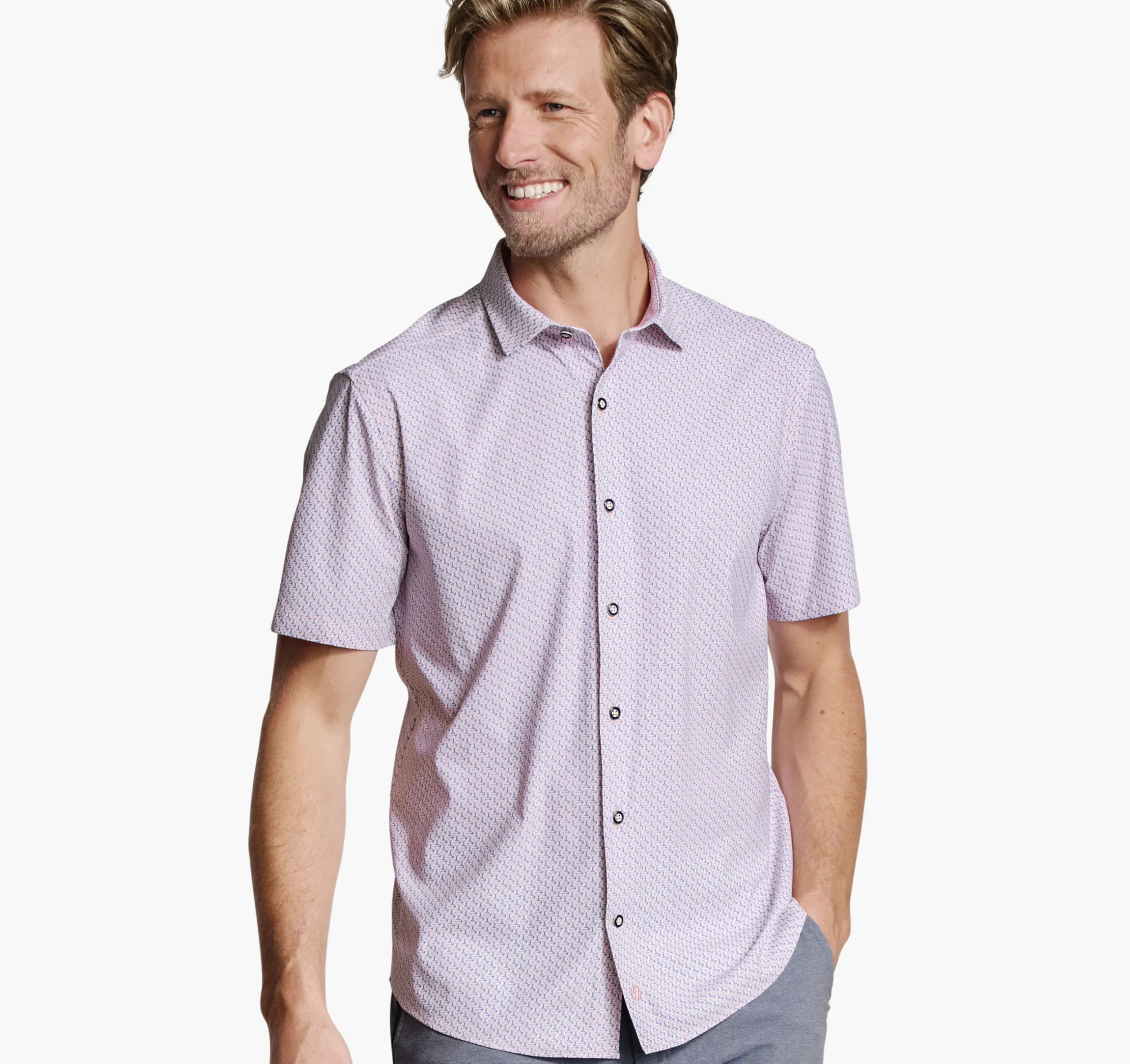 XC+™ Motion Short-Sleeve Print Knit Shirt